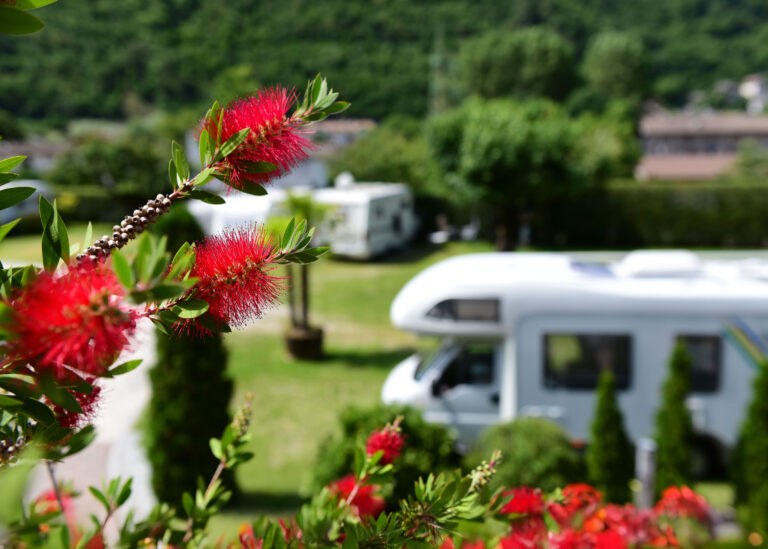 Komfortstellplatz beim Ansitz Camping Gamp in Klausen